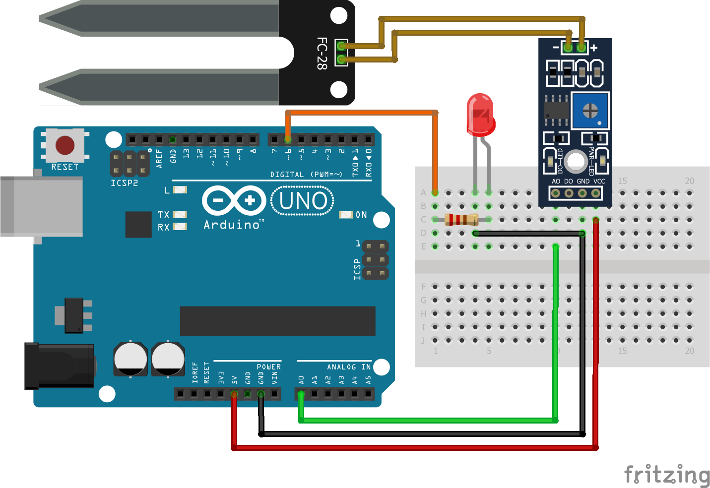Arduino Soil Moisture Sensor Project — reference image